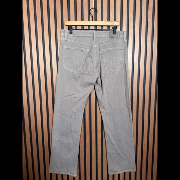 AG Adriano Goldshmied Chino Pants 34 x 34 Men’s Gray The Protege Straight Leg - Picture 2 of 11